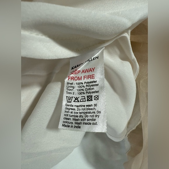 Karen Millen Embroidered Sheer Organdie Blouse in Blush - US 6‎ / NWT - Picture 14 of 16